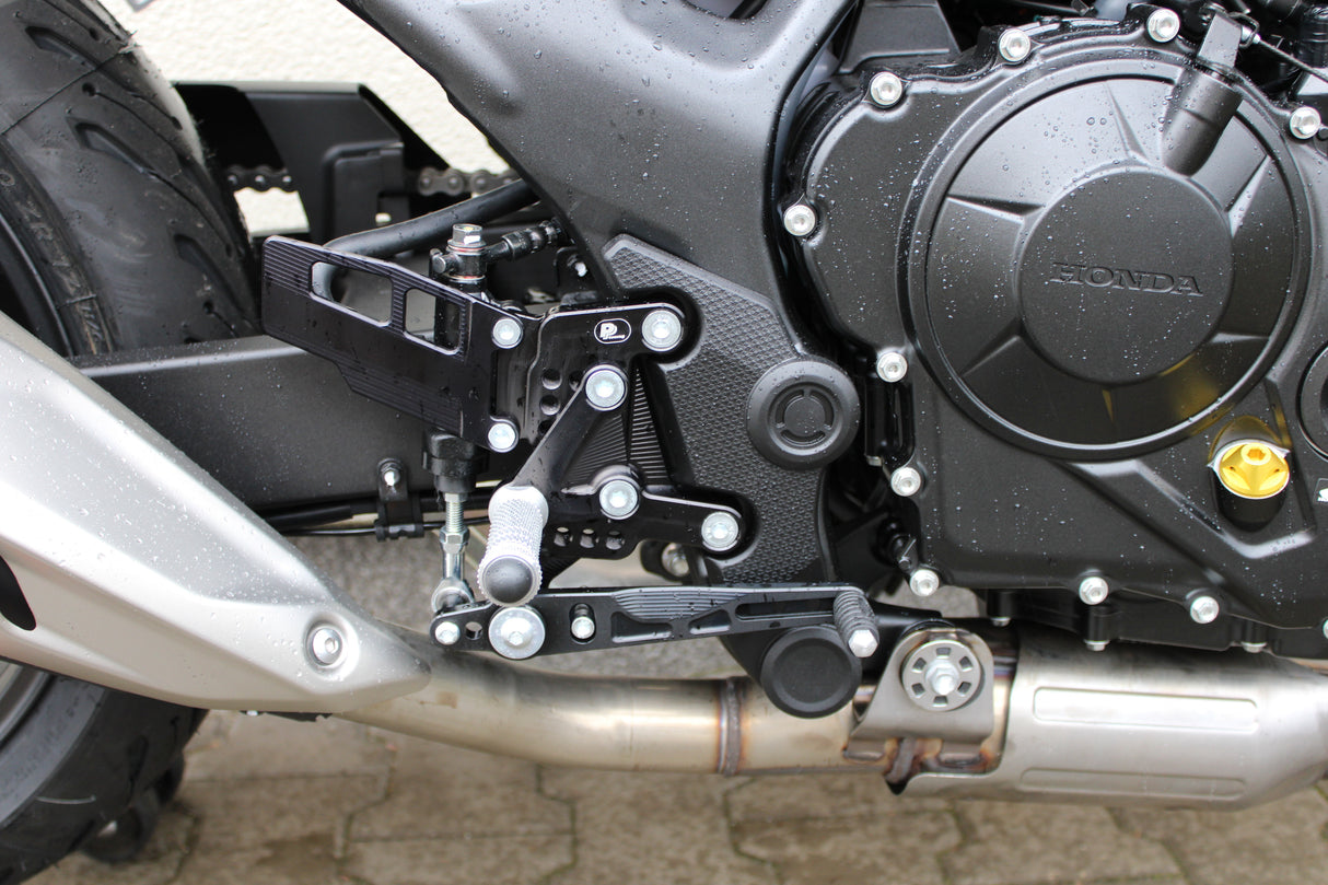 PP Tuning Rearset / Remschakelset Honda CB750 Hornet (2023-) without QS – RACE CONCEPT – Reverse Shift / 6740
