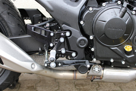 PP Tuning Rearset / Remschakelset Honda CB750 Hornet (2023-) without QS – RACE CONCEPT – Reverse Shift / 6740