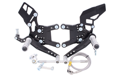 PP Tuning Rearset / Remschakelset Kawasaki ZX-6R, ZX636 (2007-2018) – RACE CONCEPT – Reverse Shift / 6430