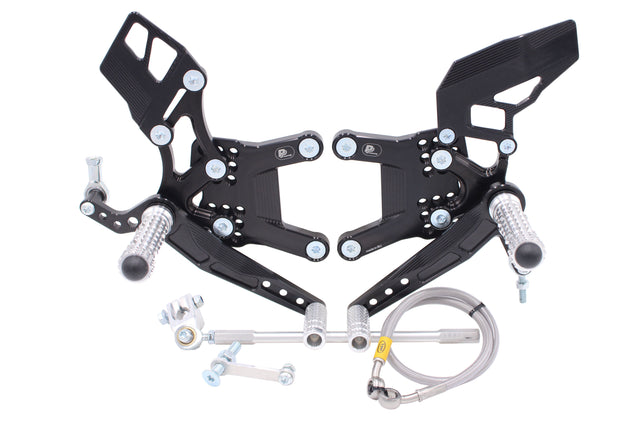 PP Tuning Rearset / Remschakelset Kawasaki ZX-6R, ZX636 (2007-2018) – RACE CONCEPT – Reverse Shift / 6430