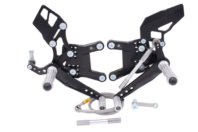 PP Tuning Rearset / Remschakelset Kawasaki ZX-6R, ZX636 (2019 - ) – RACE CONCEPT – Reverse Shift / 64301