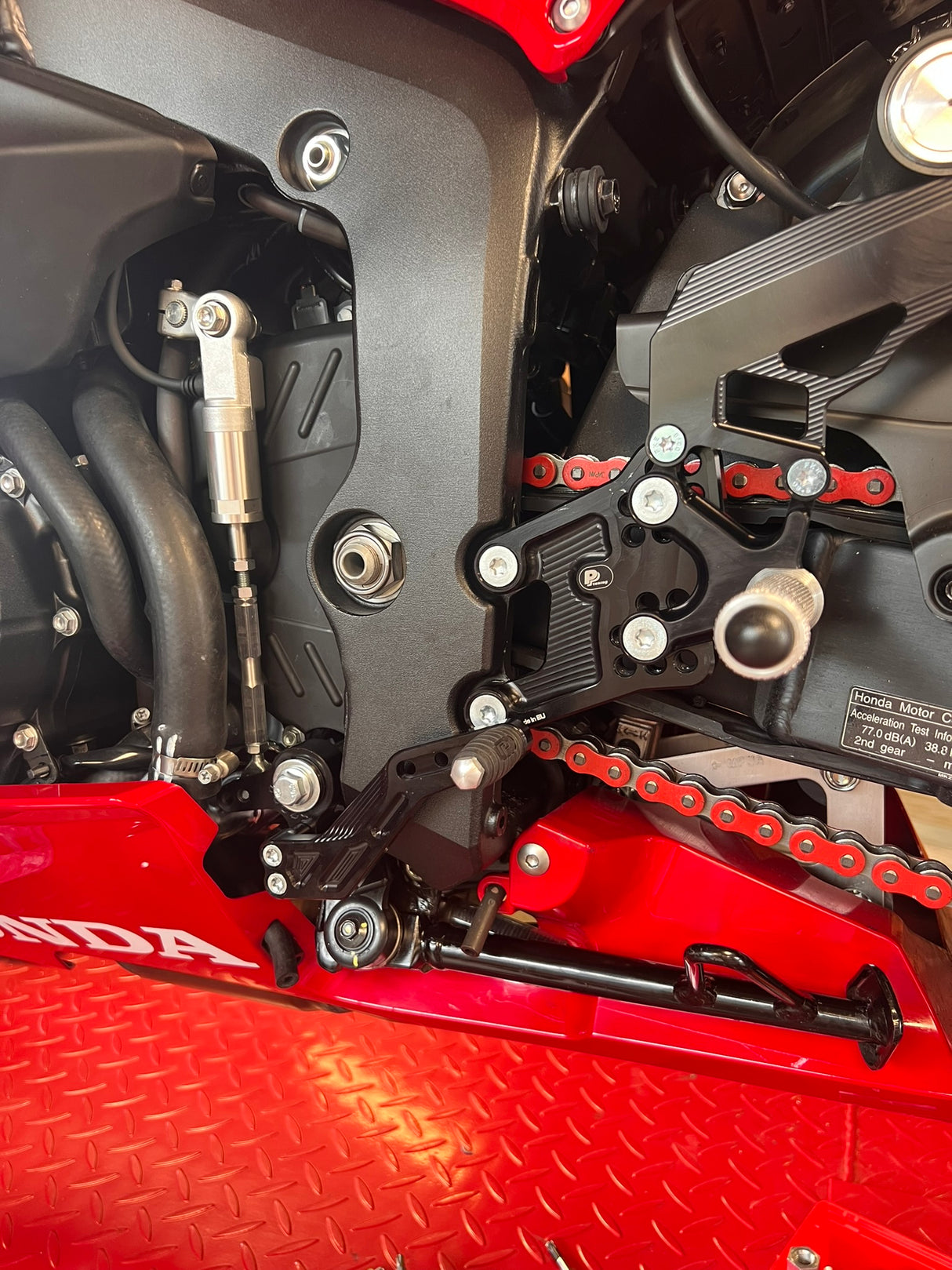 PP Tuning Rearset / Remschakelset Honda CBR600RR (2024–) – RACE CONCEPT – Reverse Shift / 73701