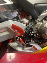 PP Tuning Rearset / Remschakelset Aprilia RS 660 / Tuono 660 (2021-) – PURE CONCEPT – Standaard Shift / 505
