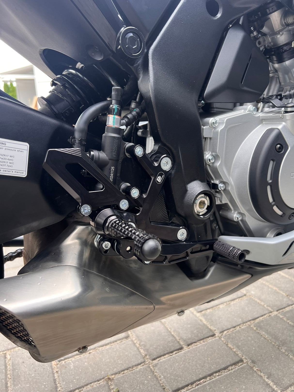 PP Tuning Rearset / Remschakelset CFMOTO 675 SR-R (2024-2026) – PURE CONCEPT / 520