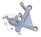 PP Tuning Rearset / Remschakelset CFMOTO 675 SR-R (2024-2026) – PURE CONCEPT / 520