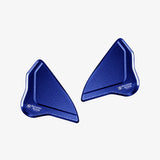 Bonamici Aluminum Blocks mirror Yamaha YZF R7 21> / R9 2025  - BLUE - BM08_BL