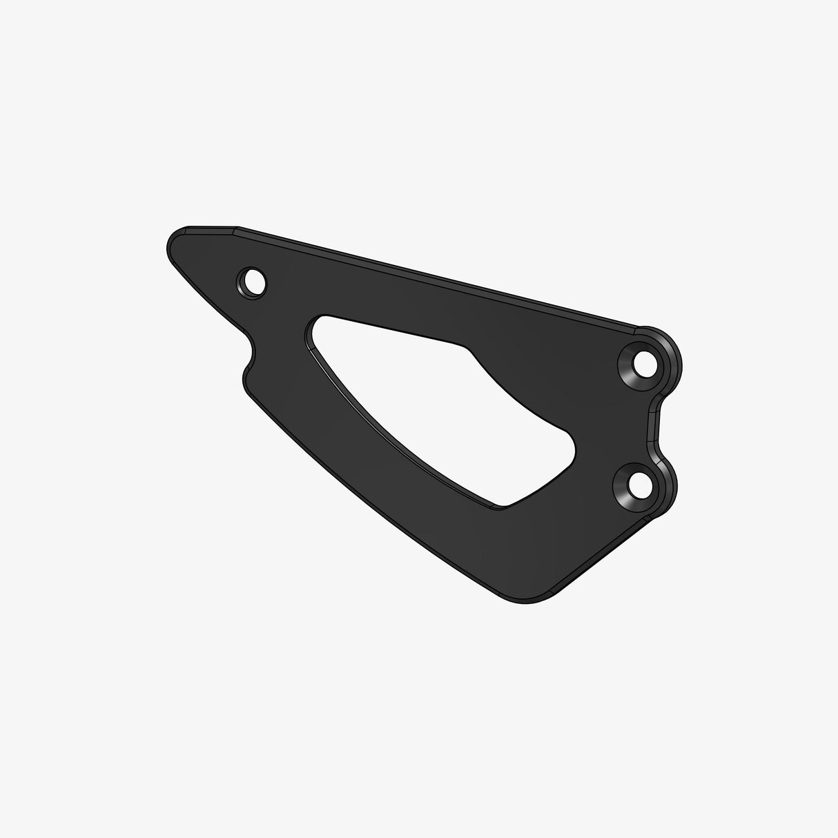Aluminum heel plate for B001R - Y005 - right side