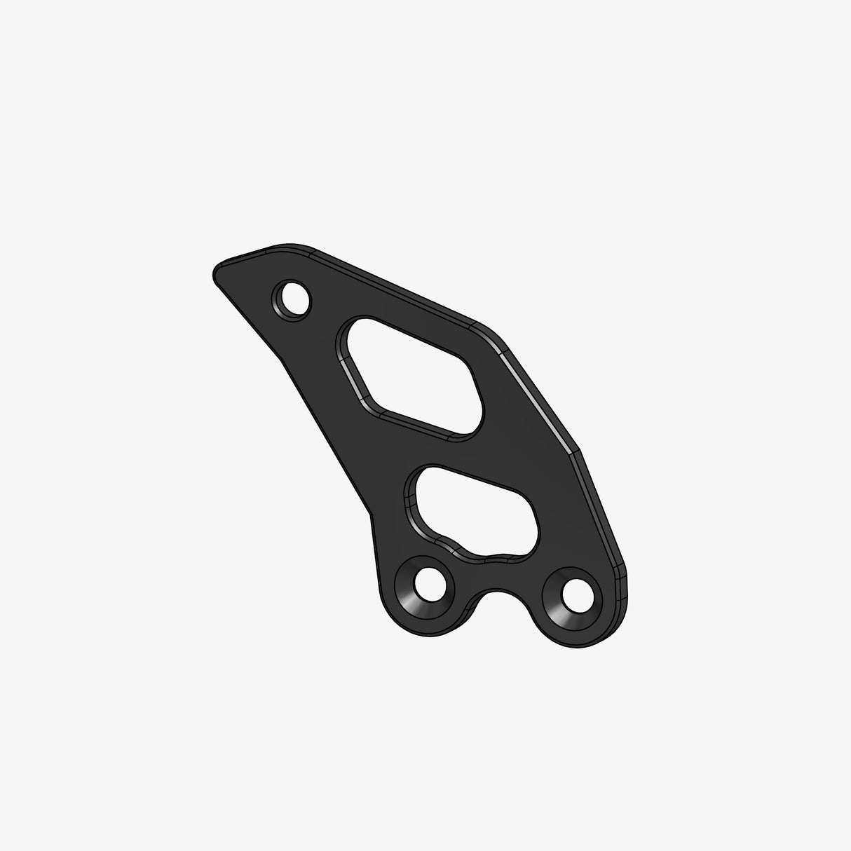 Aluminum heel plate for D916 - D999 - D1098