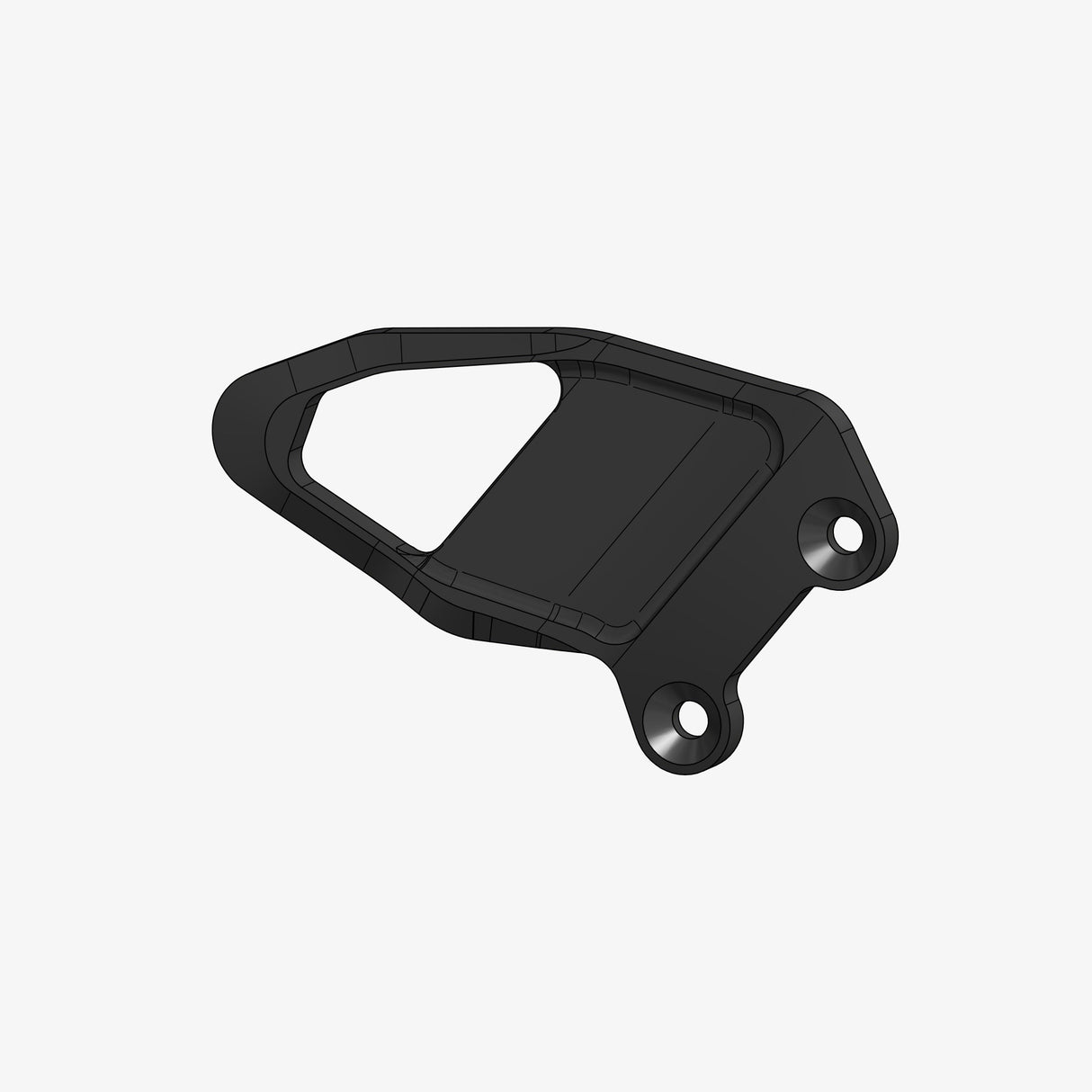 Aluminum heel plate for A006 - B007 - B008 - B009 - DSTR3 - DV2 - KT04 - KT06 - TH07 - TH08 - right side