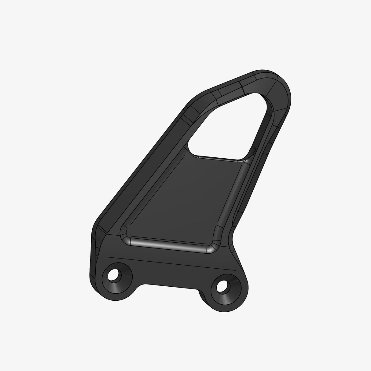 Aluminum heel plate for DSTR3 - DV2 - KT06 - left side