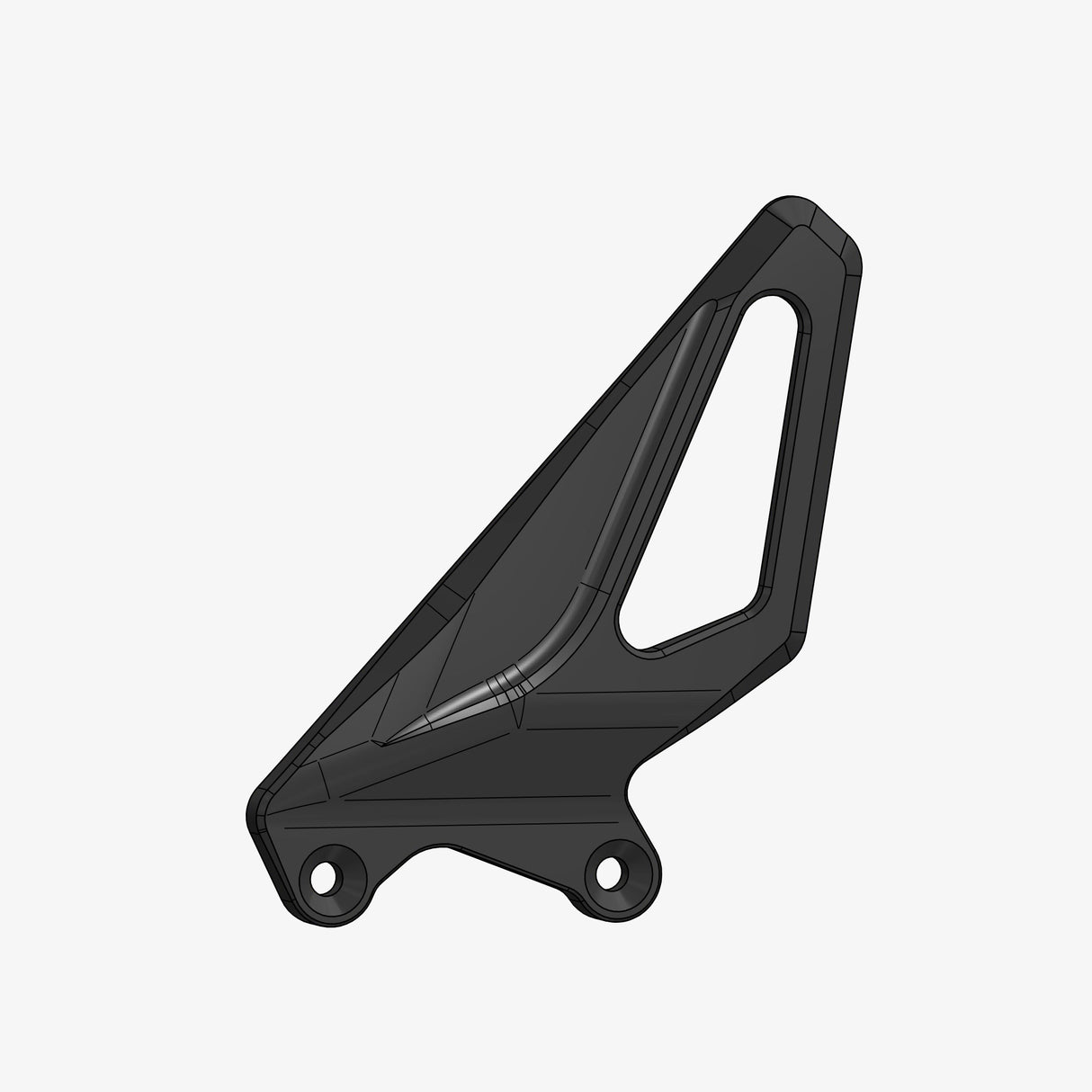 Aluminum heel plate for DV4 - H015 - H016