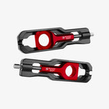 Bonamici Aluminum chain adjuster Kawasaki ZX-10R 16> - RED - CHAD02_RE