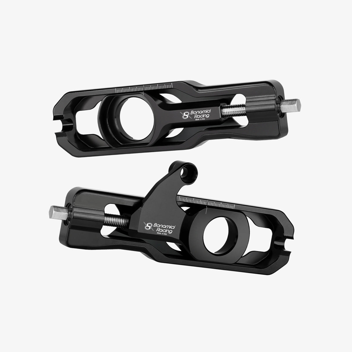 Aluminum chain adjuster with brake caliper support Yamaha YZF R6 17> - BLACK