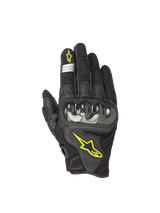 Alpinestars SMX-1 Air v2 Motorhandschoenen Zwart en fluogeel, productfoto 1