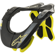 Alpinestars Bionic Neck Support Nekbrace Zwart en geel, productfoto 1