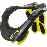 Alpinestars Bionic Neck Support Nekbrace Zwart en geel, productfoto 1