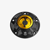 Bonamici Aluminum tank cap for Ducati 748 - 916 - 996 - 998 - 848 - 1098 - GOLD - FC010_GO