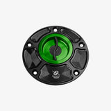 Bonamici Aluminum tank cap for Ducati 748 - 916 - 996 - 998 - 848 - 1098 - GREEN - FC010_GR