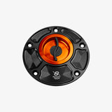 Bonamici Aluminum tank cap for Ducati 748 - 916 - 996 - 998 - 848 - 1098 - ORANGE - FC010_OR