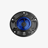 Bonamici Aluminum tank cap for Aprilia RSV1000 04-08 - RSV4 09> - Tuono V4 09> - BLUE - FC030_BL