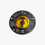 Bonamici Aluminum tank cap for Aprilia RSV1000 04-08 - RSV4 09> - Tuono V4 09> - GOLD - FC030_GO