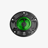 Bonamici Aluminum tank cap for Aprilia RSV1000 04-08 - RSV4 09> - Tuono V4 09> - GREEN - FC030_GR