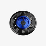 Bonamici Aluminum tank cap for BMW S 1000 RR 08> - M 1000 RR 21> - S 1000 R 12> - M 1000 R 23> - BLUE - FC040_BL