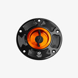 Bonamici Aluminum tank cap for Ducati Panigale - Streetfighter - Scrambler - ORANGE - FC050_OR