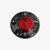 Bonamici Aluminum tank cap for Kawasaki ZX-6R 07-17 - ZX-10R 06-20 - ER-6N - Z800 - Z1000 - RED - FC070_RE