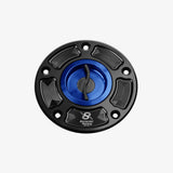 Bonamici Aluminum tank cap for Suzuki GSX-R 600-750-1000 04> - GSX-S 750-1000 15-21 - GSX-8S/8R - BLUE - FC080_BL