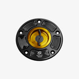 Bonamici Aluminum tank cap for Suzuki GSX-R 600-750-1000 04> - GSX-S 750-1000 15-21 - GSX-8S/8R - GOLD - FC080_GO