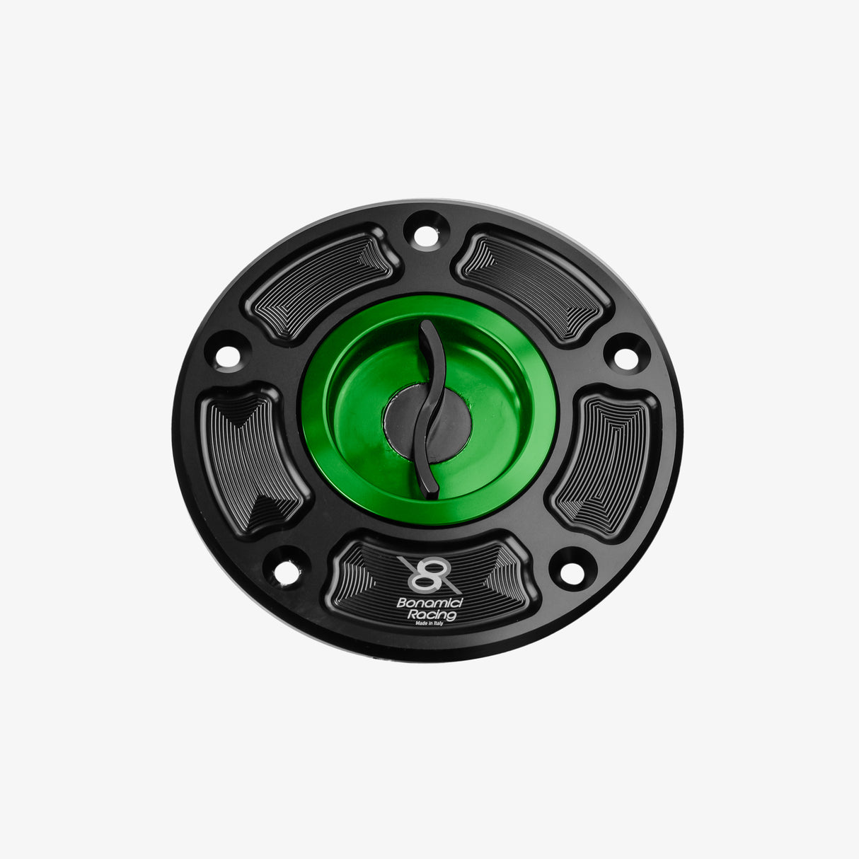 Aluminum tank cap for Suzuki GSX-R 600-750-1000 04> - GSX-S 750-1000 15-21 - GSX-8S/8R - GREEN
