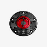 Bonamici Aluminum tank cap for Suzuki GSX-R 600-750-1000 04> - GSX-S 750-1000 15-21 - GSX-8S/8R - RED - FC080_RE