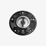 Bonamici Aluminum tank cap for Suzuki GSX-R 600-750-1000 04> - GSX-S 750-1000 15-21 - GSX-8S/8R - SILVER - FC080_SI