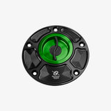 Bonamici Aluminum tank cap for Yamaha all models - GREEN - FC110_GR