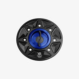 Bonamici Aluminum tank cap for Kawasaki Ninja 400 - ZX-4R/RR 23> - ZX-6R 19-23 - ZX-10R 21> - Z650 - Z900 - BLUE - FC170_BL