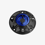 Bonamici Aluminum tank cap for MV Agusta F4 - B4 97-09 - BLUE - FC190_BL