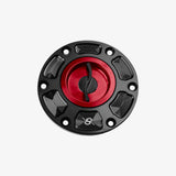 Bonamici Aluminum tank cap for Triumph Daytona 06-17 - Street Triple 06> - Speed Triple 11-20 - RED - FC220_RE