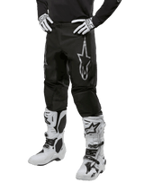 Alpinestars Fluid Graphite Crossbroek Zwart en zilver, vooraanzicht