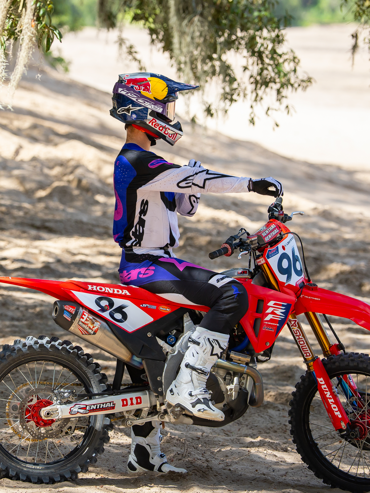 Alpinestars Supertech LTD HUNTA96 XXV Crossbril Paars en wit, productfoto 9