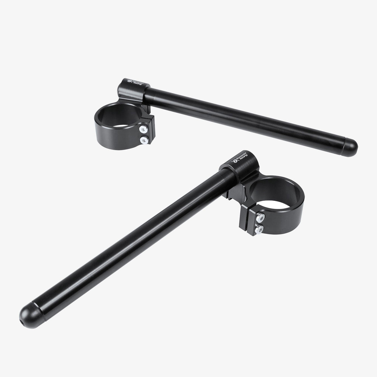 Aluminum clip-ons Diameter 41 mm Raised