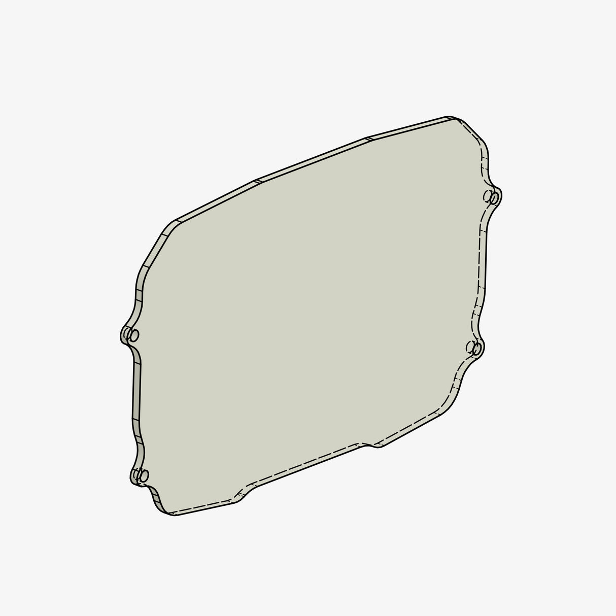 PMMA glass spare part Ducati Panigale V4/V4S/V4R