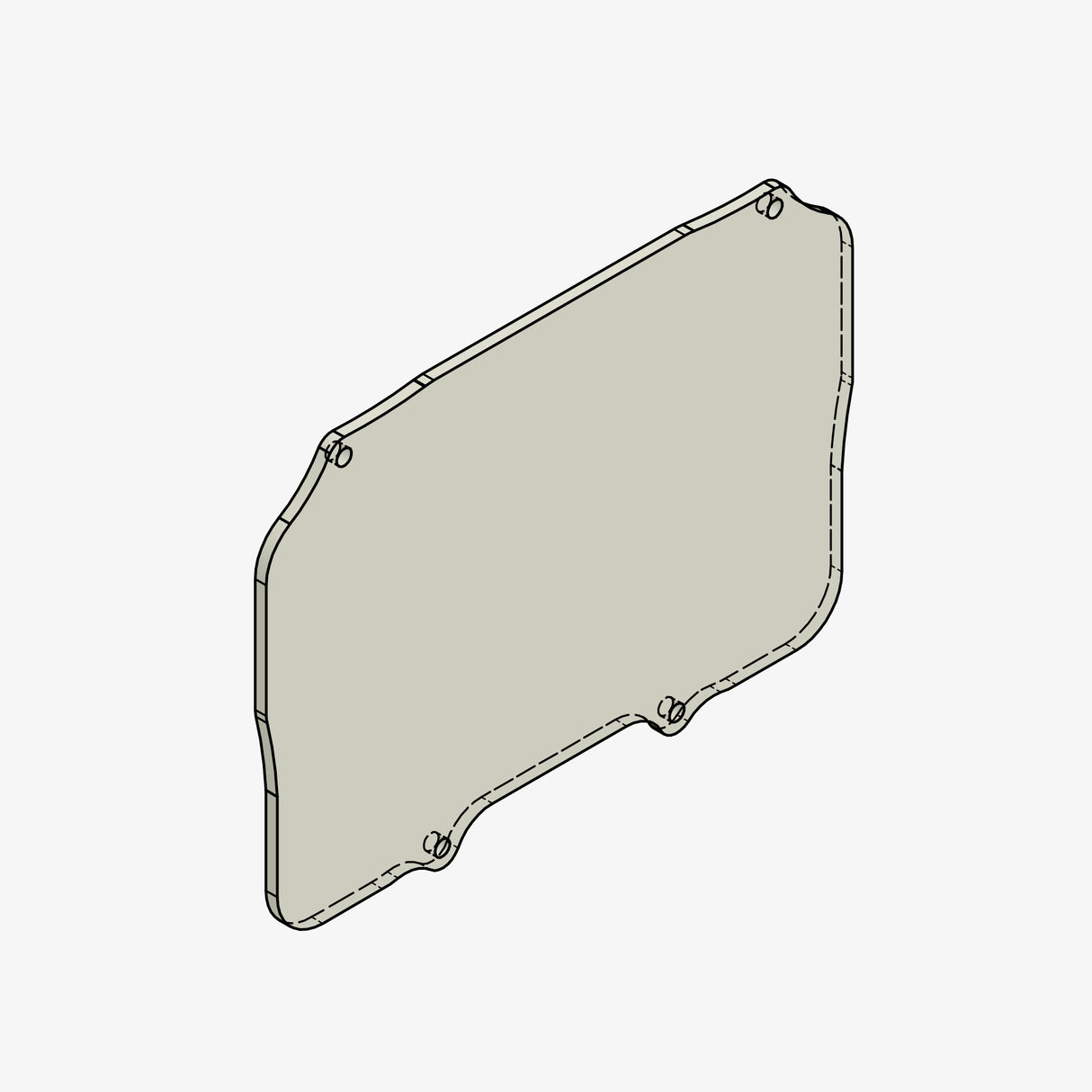 PMMA glass spare part ECU MASTER ADU5 Rev.2