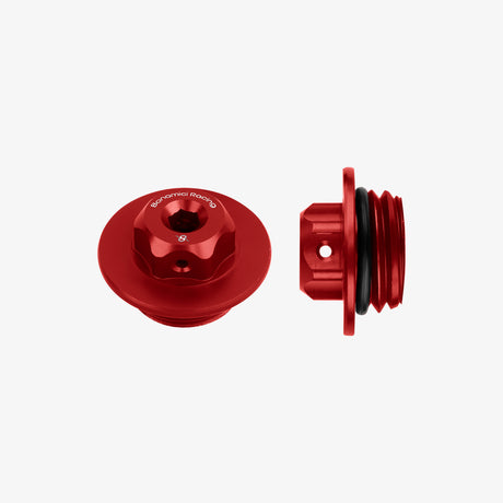 Bonamici Aluminum oil cap for Yamaha M27x3 - RED - T007_RE
