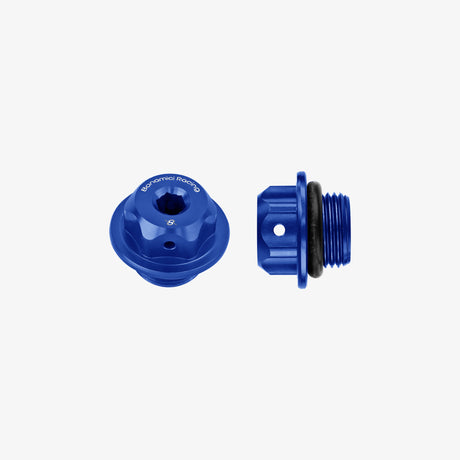 Bonamici Aluminum oil cap for Aprilia Tuareg M18x1,5 - BLUE - T010_BL