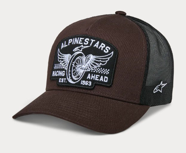 Alpinestars Heritage Patch Trucker Snapback Pet Bruin en zwart, productfoto 1