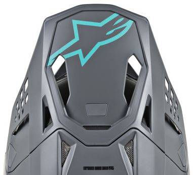 Alpinestars S-M8 Radium Klep Helmonderdeel Grijs, productfoto 1
