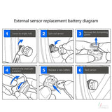 Bluetooth 5.0 Externe TPMS Mobiele Telefoon App Display Motor Bandenspanning Sensoren