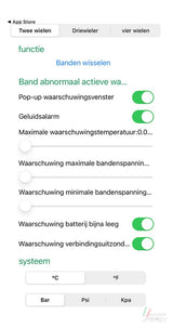 Bluetooth 5.0 Externe TPMS Mobiele Telefoon App Display Motor Bandenspanning Sensoren