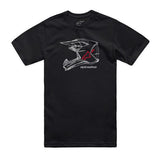 Alpinestars MX Helmet T-shirt Blauw, productfoto 1